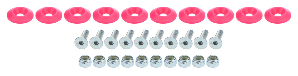 ALLSTAR PERFORMANCE 18686 Countersunk Bolt Kit Pink 10pk