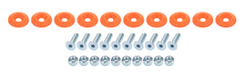 ALLSTAR PERFORMANCE 18689 Countersunk Bolt Kit Fluorescent Orange 10pk