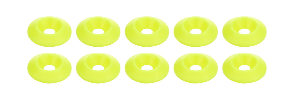 ALLSTAR PERFORMANCE 18698 Countersunk Washer Fluorescent Yellow 10pk