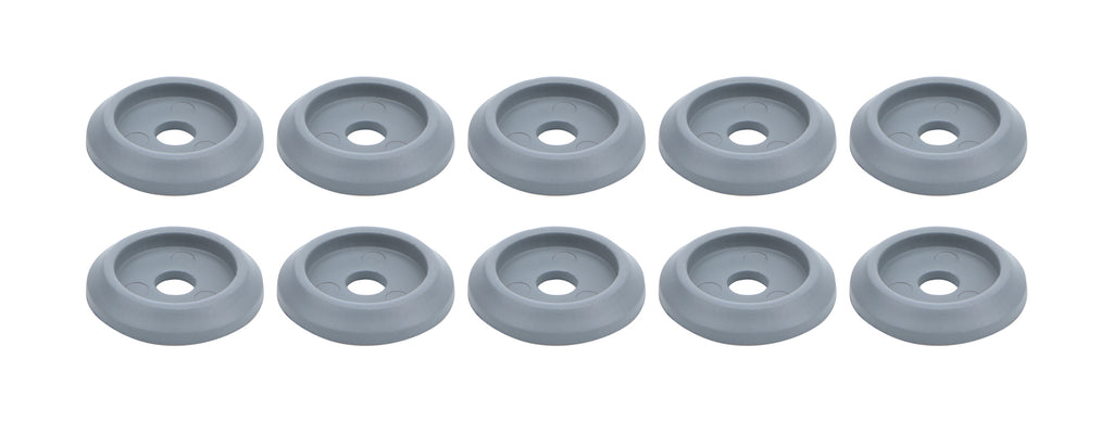 ALLSTAR PERFORMANCE 18850 Body Bolt Washer Plastic Silver 10pk