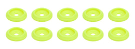ALLSTAR PERFORMANCE 18853 Body Bolt Washer Plastic Fluorescent Yellow 10pk