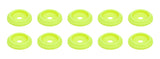 ALLSTAR PERFORMANCE 18853 Body Bolt Washer Plastic Fluorescent Yellow 10pk