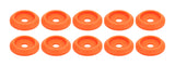 ALLSTAR PERFORMANCE 18854 Body Bolt Washer Plastic Fluorescent Orange 10pk