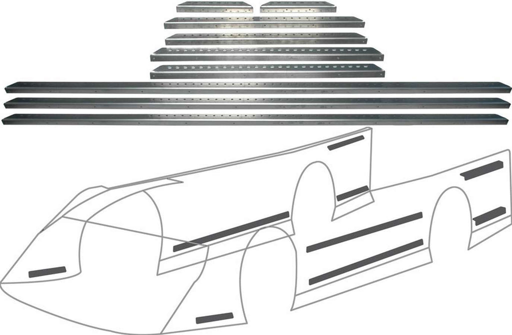ALLSTAR PERFORMANCE 23105 LM Alum Body Brace Kit