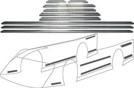 ALLSTAR PERFORMANCE 23107 LM Alum Body Brace Kit