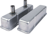 ALLSTAR PERFORMANCE 26143 Valve Covers SBC Steel Raw w/Tubes