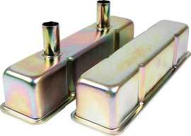 ALLSTAR PERFORMANCE 26145 Valve Covers SBC Steel Zinc w/Tubes
