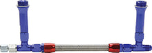 Load image into Gallery viewer, ALLSTAR PERFORMANCE 26154 Fuel Line Kit 9-5/16in Std Holley -6AN Blue