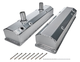 ALLSTAR PERFORMANCE 26171 Valve Covers SBC Fab Aluminum w/Tubes