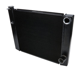 ALLSTAR PERFORMANCE 30343 Dual Pass Radiator 19x24 1 Row Lightweight Black