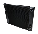 ALLSTAR PERFORMANCE 30345 Dual Pass Radiator 19x26 1 Row Lightweight Black