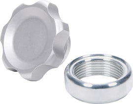 ALLSTAR PERFORMANCE 36160 Filler Cap Silver with Weld-In Alum Bung Small