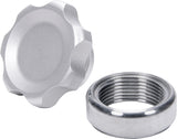 ALLSTAR PERFORMANCE 36161 Filler Cap Silver with Weld-In Steel Bung Small