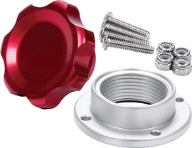 ALLSTAR PERFORMANCE 36182 Filler Cap Red with Bolt-In Alum Bung Small
