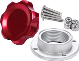ALLSTAR PERFORMANCE 36182 Filler Cap Red with Bolt-In Alum Bung Small