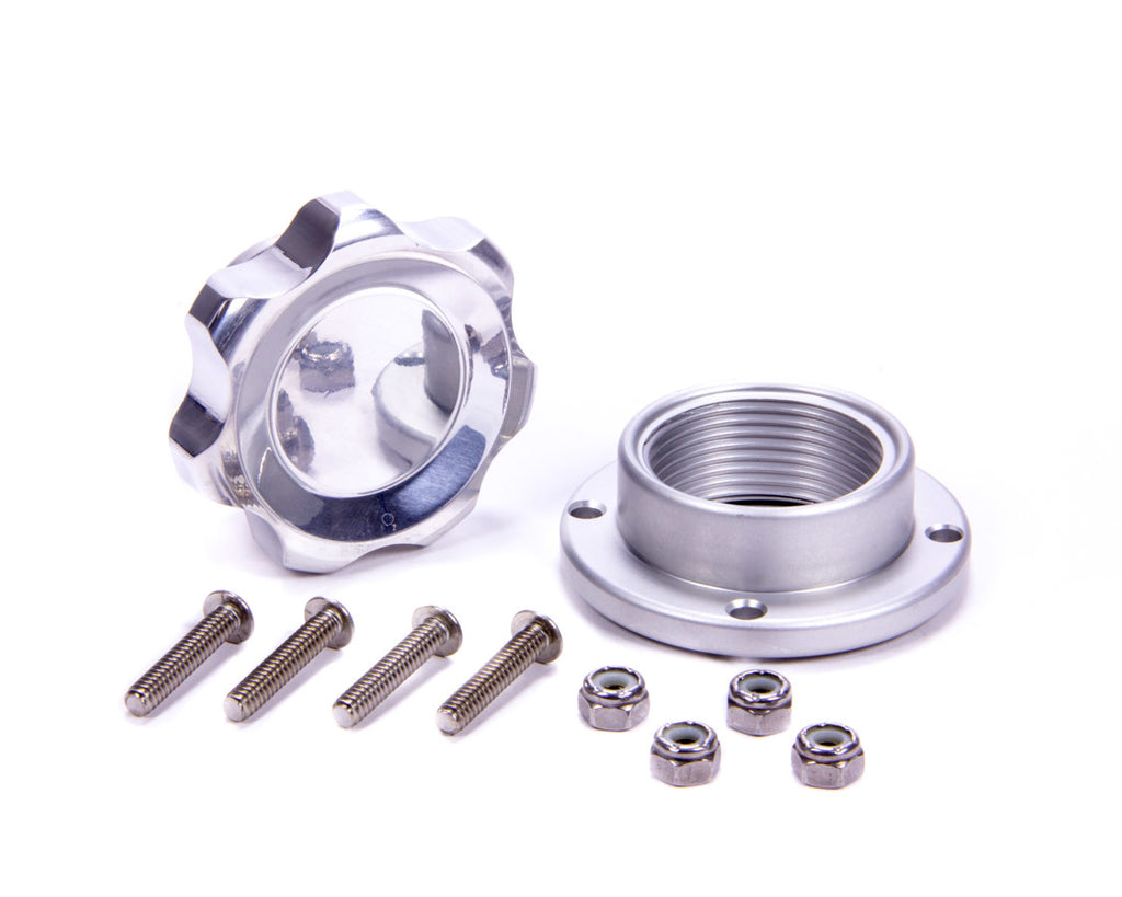 ALLSTAR PERFORMANCE 36183 Filler Cap Polished with Bolt-In Alum Bung Small