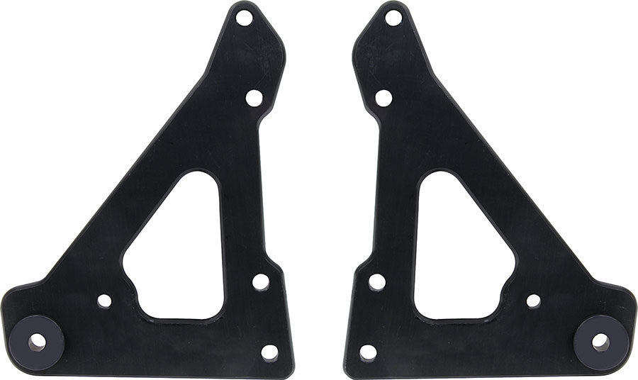 ALLSTAR PERFORMANCE 38145 Front Engine Plate 2pc w/ Bushings Black