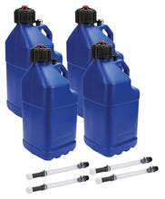 Load image into Gallery viewer, ALLSTAR PERFORMANCE 40122-4 Utility Jug 5 Gal w/ Filler Hose Blue 4pk