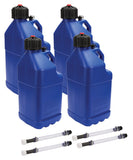 ALLSTAR PERFORMANCE 40122-4 Utility Jug 5 Gal w/ Filler Hose Blue 4pk