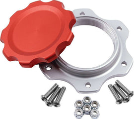ALLSTAR PERFORMANCE 40134 Fuel Cell Cap and Bung JAZ 6-Bolt Red
