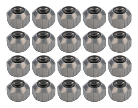 ALLSTAR PERFORMANCE 44097-20 Lug Nuts 5/8-11 Alum HC Dbl Chamfer 20pk