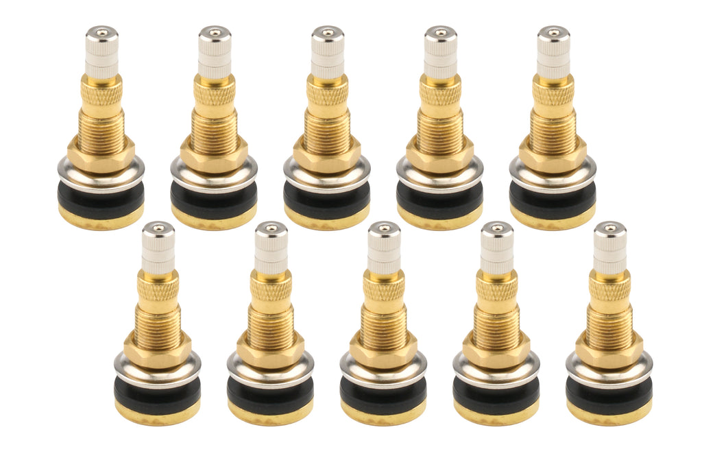 ALLSTAR PERFORMANCE ALL44164-10 ALLSTAR Performance Brass Valve Stem .625 inch Fast Flow Core - Pack of 10