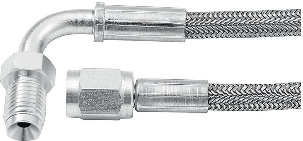 ALLSTAR PERFORMANCE 46332-48 48in #3 Line -3 Str/90 Deg 3/8-24 Inv Flr