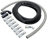 ALLSTAR PERFORMANCE 48200 Power Steering Hose Kit Rack Front