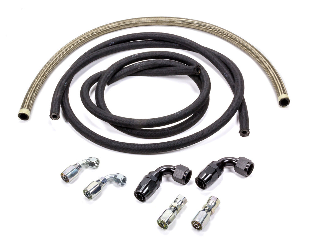 ALLSTAR PERFORMANCE 48201 Power Steering Hose Kit Rack Rear Mount Pump