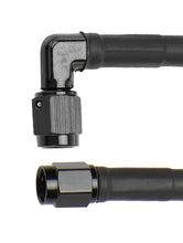 Load image into Gallery viewer, ALLSTAR PERFORMANCE 48419 Coated Braided Line 24in #3 Hose -3 90 Deg/-3 Str