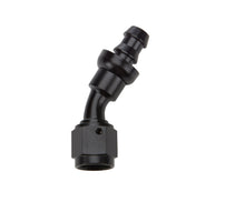 Load image into Gallery viewer, ALLSTAR PERFORMANCE 49422 Pushlock Hose End Black 30 Deg Elbow -6