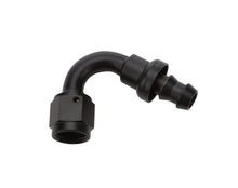Load image into Gallery viewer, ALLSTAR PERFORMANCE 49462 Pushlock Hose End Black 120 Deg Elbow -6