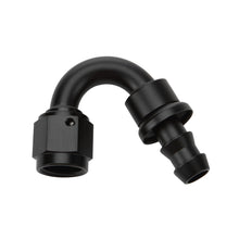 Load image into Gallery viewer, ALLSTAR PERFORMANCE 49476 Pushlock Hose End Black 150 Deg Elbow -16