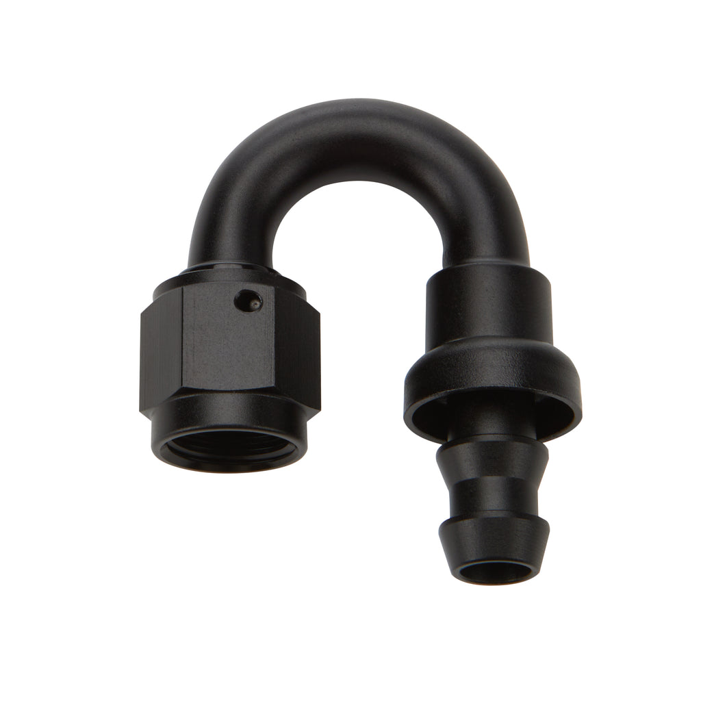 ALLSTAR PERFORMANCE 49486 Pushlock Hose End Black 180 Deg Elbow -16