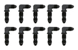 ALLSTAR PERFORMANCE 50094-10 90 Degree Bulkhead -3 Black 10pk