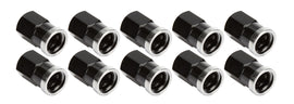 ALLSTAR PERFORMANCE 72058 QC Cover Nuts Short Black 10pk