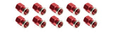 ALLSTAR PERFORMANCE 72059 QC Cover Nuts Short Red 10pk