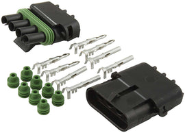 ALLSTAR PERFORMANCE 76268 4-Wire Weather Pack Connector Kit Flat