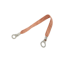 ALLSTAR PERFORMANCE 76329-9 Copper Ground Strap 9in w/ 1/4in and 3/8in Ring