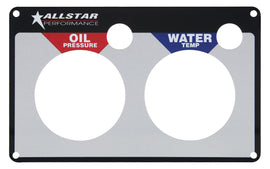 ALLSTAR PERFORMANCE 80125 2 Gauge Panel Plate OP/WT