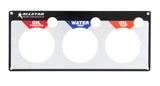 ALLSTAR PERFORMANCE 80126 3 Gauge Panel Plate OP/WT/OT