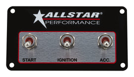 ALLSTAR PERFORMANCE 80165 Weatherproof Switch Panel Three Switches