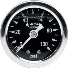 Load image into Gallery viewer, ALLSTAR PERFORMANCE 80206 1.5in Gauge 0-100 PSI Liquid Filled