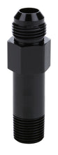 Load image into Gallery viewer, ALLSTAR PERFORMANCE ALL90049 ALLSTAR Performance Oil Inlet Fitting 1/2 in NPT to 10AN Straight - Black Anodized Aluminum, 4 in Length