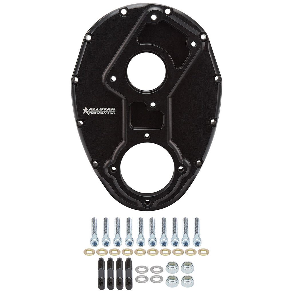ALLSTAR PERFORMANCE 90081 Sprint Timing Cover Raised Cam Billet