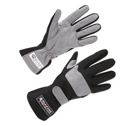 ALLSTAR PERFORMANCE 911015 Driving Gloves SFI 3.3/1 S/L Black/Gray X-Large