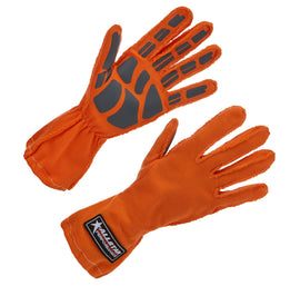 ALLSTAR PERFORMANCE 913041 Driving Gloves Non-SFI Outseam S/L SM Orange