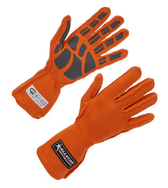 ALLSTAR PERFORMANCE 916044 Driving Gloves SFI 3.3/5 Outseam D/L LG Orange