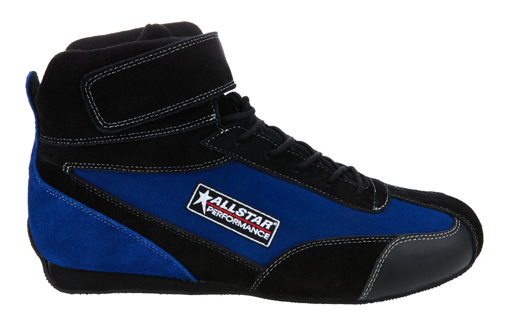 ALLSTAR PERFORMANCE 918232 Driving Shoes Black/Blue SFI3.3/5 Pro Series 12.0