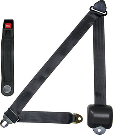 ALLSTAR PERFORMANCE 98117 Seat Belt Retractable 3pt Charcoal